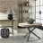 Round Metal Base Dining Table