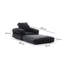 Fauteuil futon large de 35,4 po Elvin-1280276593