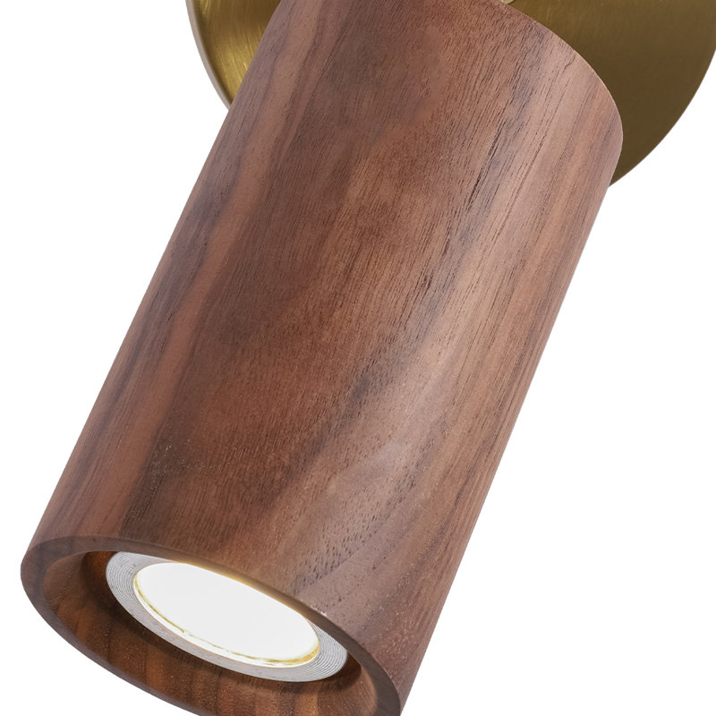 Applique murale rotative 1 lumière, Brun