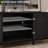 Modern Black Sideboard Cabinet, 2-Door Coffee Bar Buffet with Adjustable Shelves, Storage Cabinet for Kitchen & Living Room