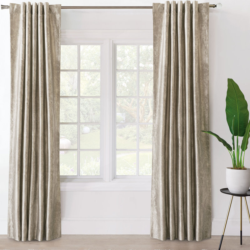 Alma Room Darkening Curtain Panel, 48" W x 108" L