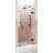 Stellar 43.5 in. W x 78 in. H Fully Frameless 3 Panel Inline Glass Hinged Shower Enclosure-90623856