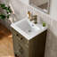 20" Single Bathroom Vanity With Resin Top,Grey