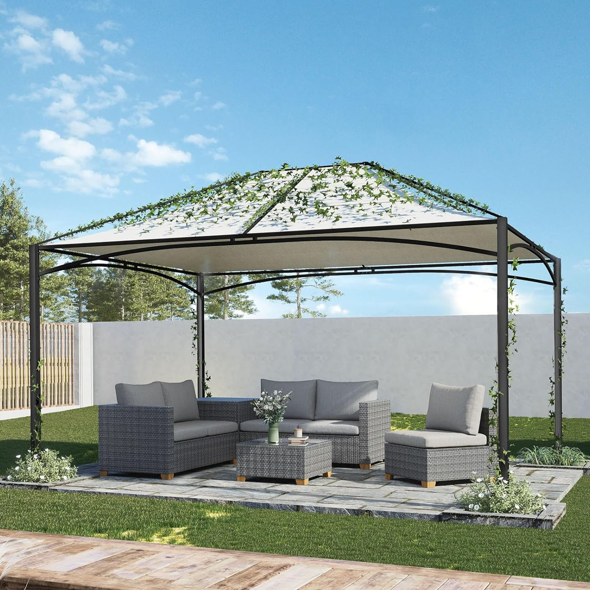 Arlmont & Co. Patio Trellis Outdoor Garden Trellis for Climbing Plants