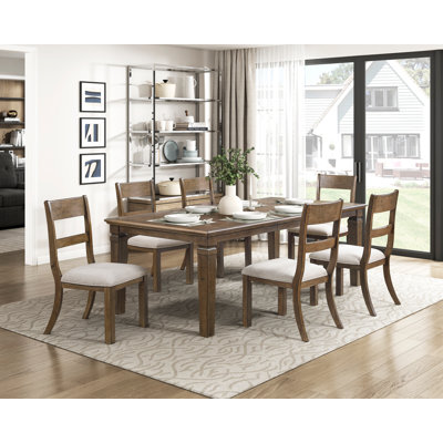 Acacia 66-84" W Extendable Dining Table
