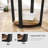 Industrial Round End Table With Storage Shelf, Sturdy Steel Frame And Particleboard Top, Easy Assembly Accent Furniture For Living Room, Bedroom Or Office