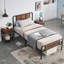 Ensemble de chambre avec lit plateforme 3 pièces Kempst-537133072-537133073