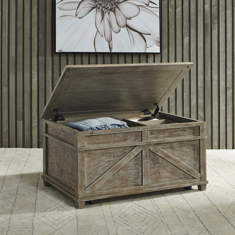 Table de rangement Locust Grove avec plateau relevable
