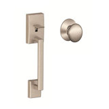 Century Lower Half Handleset with Plymouth Door Knob (Deadbolt Sold Separately)