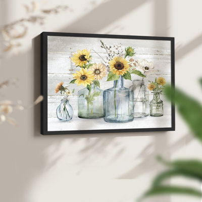 Tournesol Extravaganza - Impression encadrée - Restickable