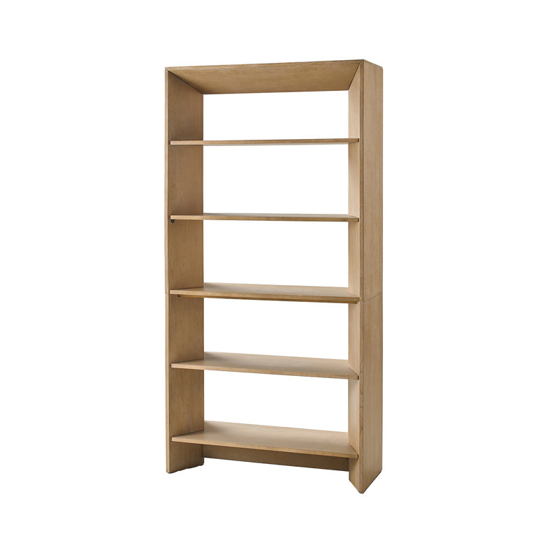  Bibliothèque Laura H 76 po à 5 tablettes simples, Naturel