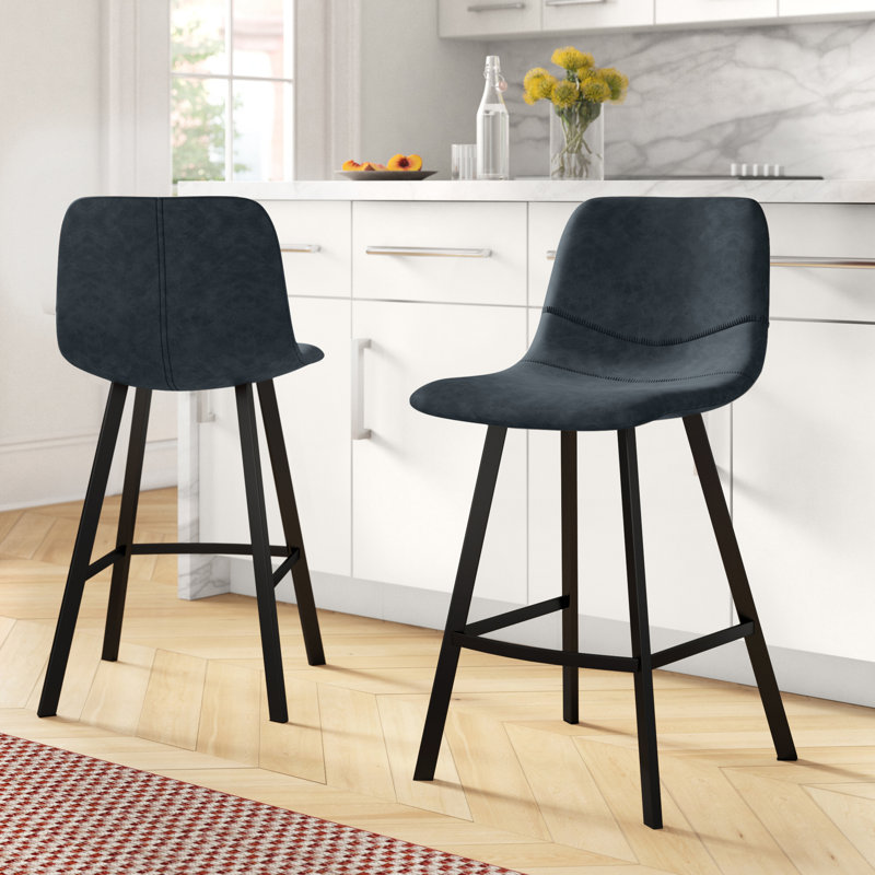Tabouret de comptoir 25,5 po Castillon, Bleu