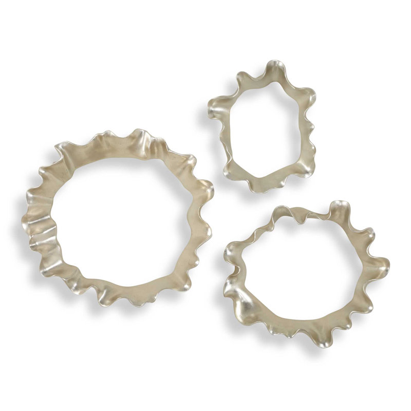 Ensemble d'art mural en argent Uttermost Ripple Effect / 3
