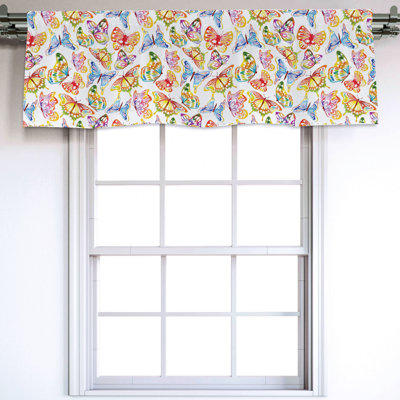 Sateen Ruffled Window Valance
