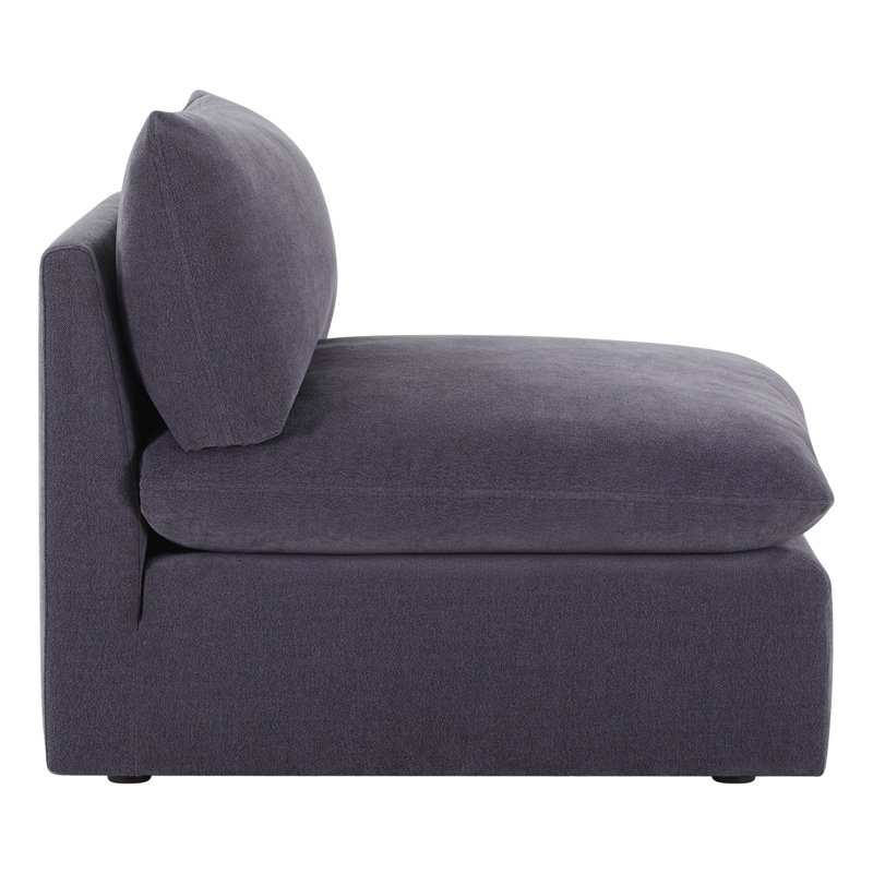 Fauteuil rembourré 80,9 po Annabella, Chenille de performance en zinc Willow