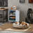 Matte White Metal Garage Storage Cabinet with Door and Adjustable Shelf-321922018
