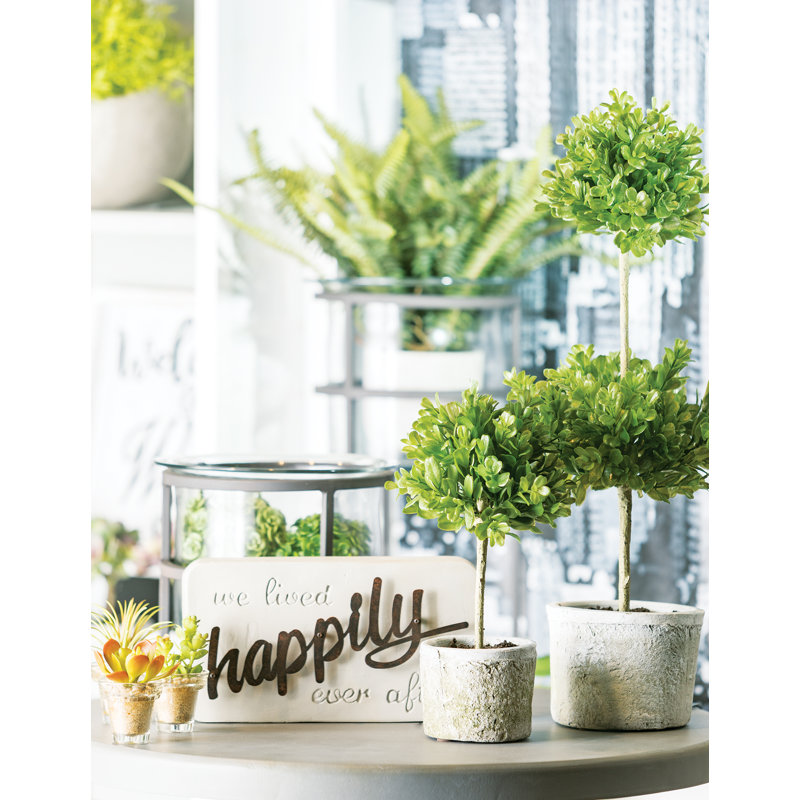 12'' Faux Boxwood Tree