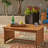 40" X 24" 18.79" Wood Patio Coffee Table With Brown Patina In For Backyard