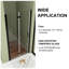 Porte de douche pliante sans cadre 34 "x 72"-94573358