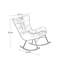 Chaise berçante de luxe moderne et classique