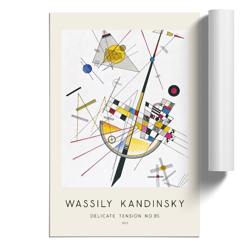 Delicate Tension Print by Wassily Kandinsky - Frameless Print, 42cm H x 30cm W x 0.1cm D