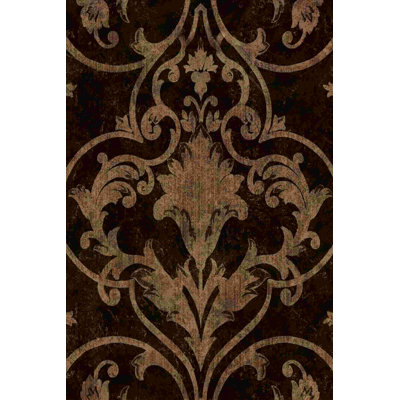 " Mocha Scroll With Gems "