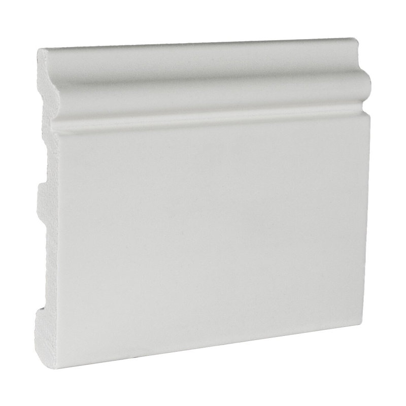 Échantillon de moulure en polystyrène recyclé de 5/8 po x 4-3 / 4 po x 6 po