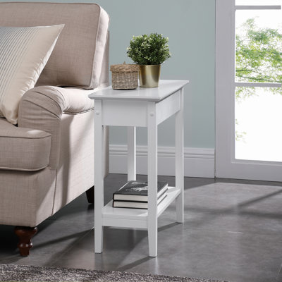 Thasnim Flip Top Narrow Side Table – Stylish Side Table, End Table, Small End Table, Accent Table & Living Room Side Tables