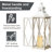 Medders Farmhouse Diamond Antique Tabletop Lantern Set-1221045963
