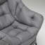 Fauteuil Lazy avec repose-pieds pliable, méridienne moderne et confortable, grand fauteuil avec repose-pieds et une poche latérale, fauteuil de lecture avec repose-pieds pour chambre à coucher, salon, dortoir, gris foncé-1442479456