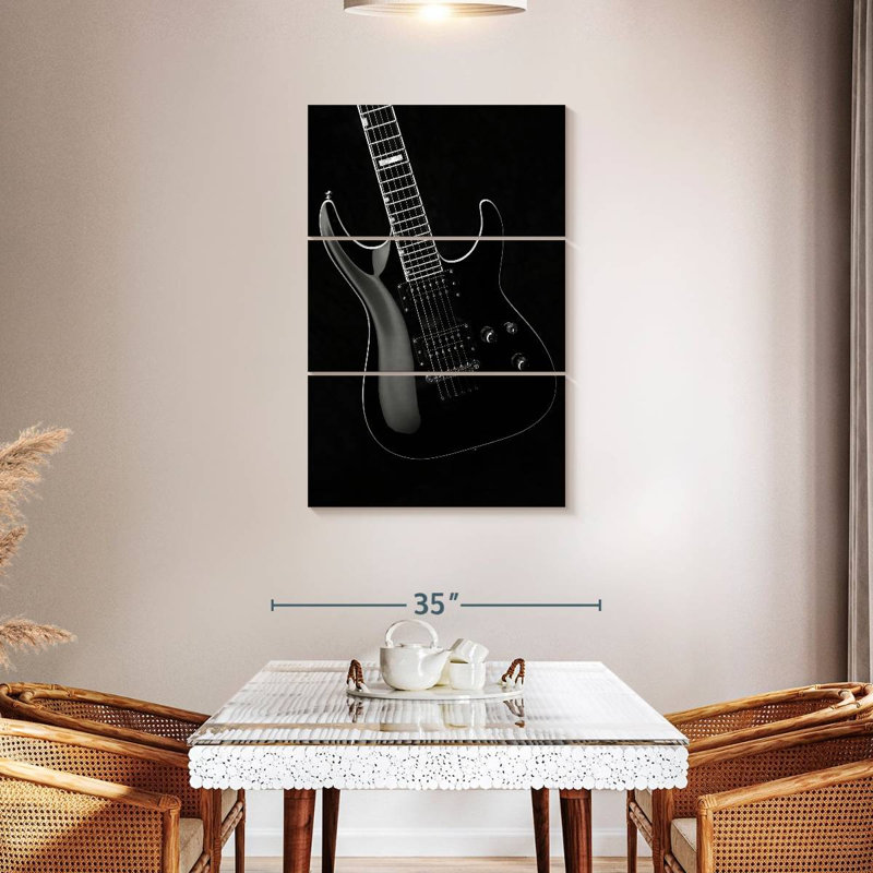 Guitare électrique BW, H 45 po x l 28 po