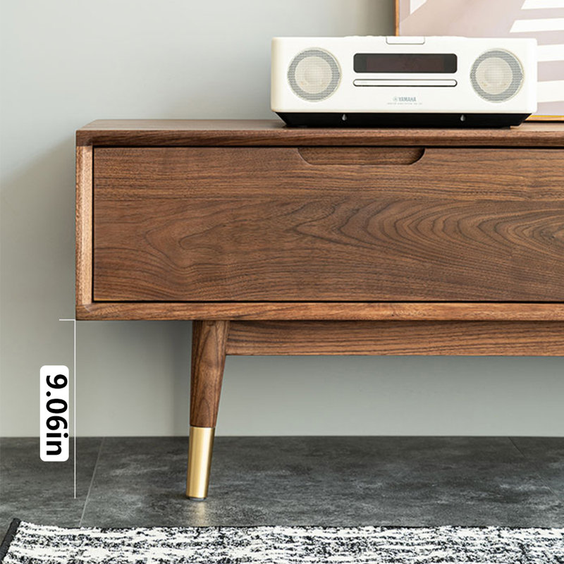 Meuble télé rétro grande capacité avec rangement, 62.99"