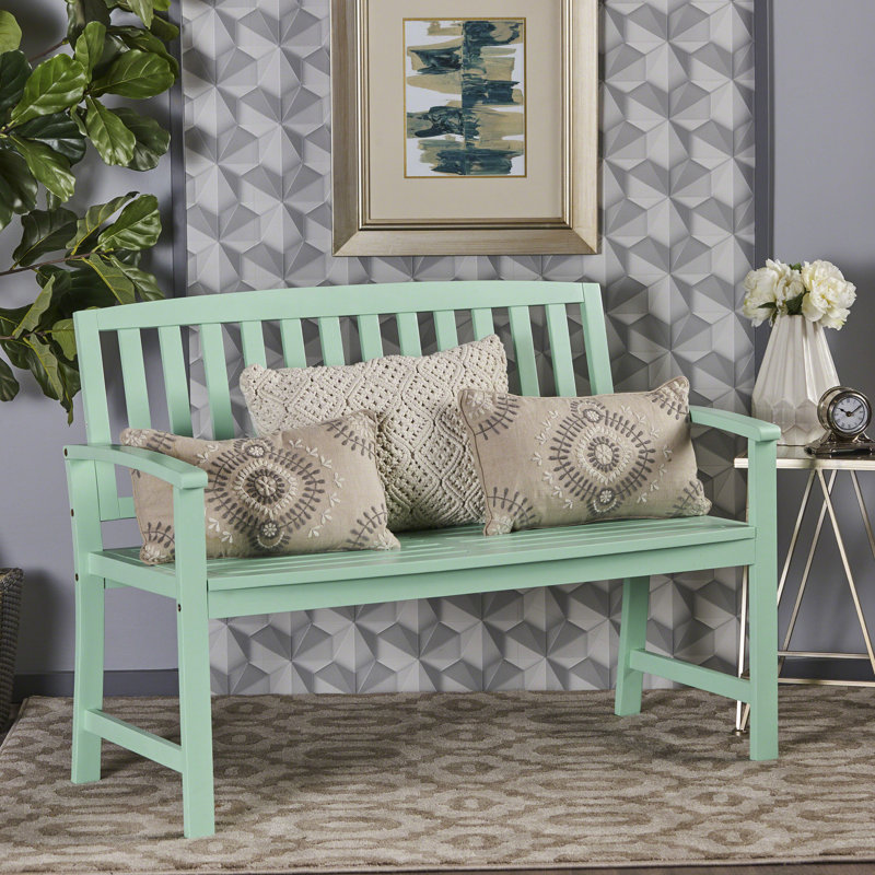 Banc intérieur / extérieur en bois de menthe pour une sensation douillette dans un espace intérieur et extérieur attrayant