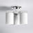 Preston Frosted Glass Semi Flush Mount-1814502361