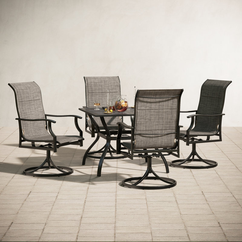 Emy 4 - Person Patio Dining Set with Square Table