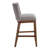 Upholstered Farmhouse Bar Stools, 26" Counter Barstools With Wood Legs For Kitchen Island/Breakfast Bar/Home Pub Set of 4-1384570216