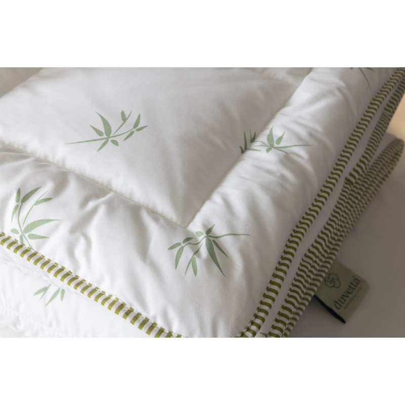 Édredon en bambou avec housse en tissu de bambou Duvetta, Lit simple