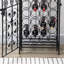 45 Bottle Wrought Iron Wine Rack Jail With Lock
