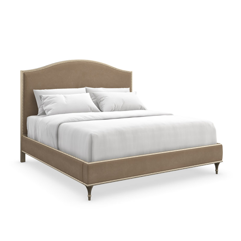 Fontainebleau Upholstered Standard Bed, King, Brown