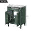 Meuble-lavabo de salle de bain avec portes, tiroir basculant et lavabo-2424002-2424029