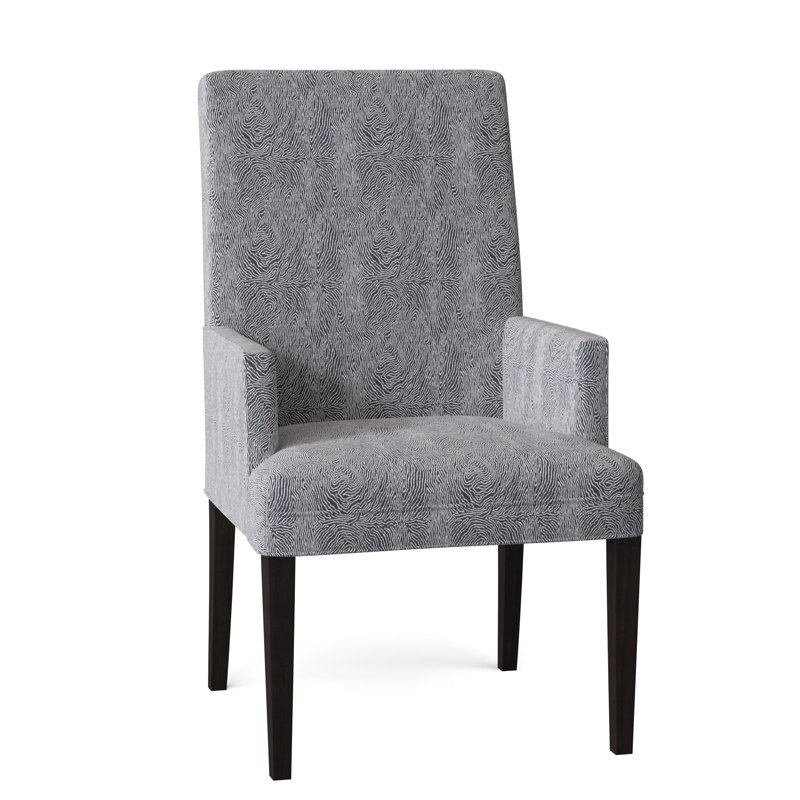 Nonte 21'' H Upholstered Armchair, Espresso, Cobalt
