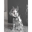 Figurine créative pour chien en résine galvanisée