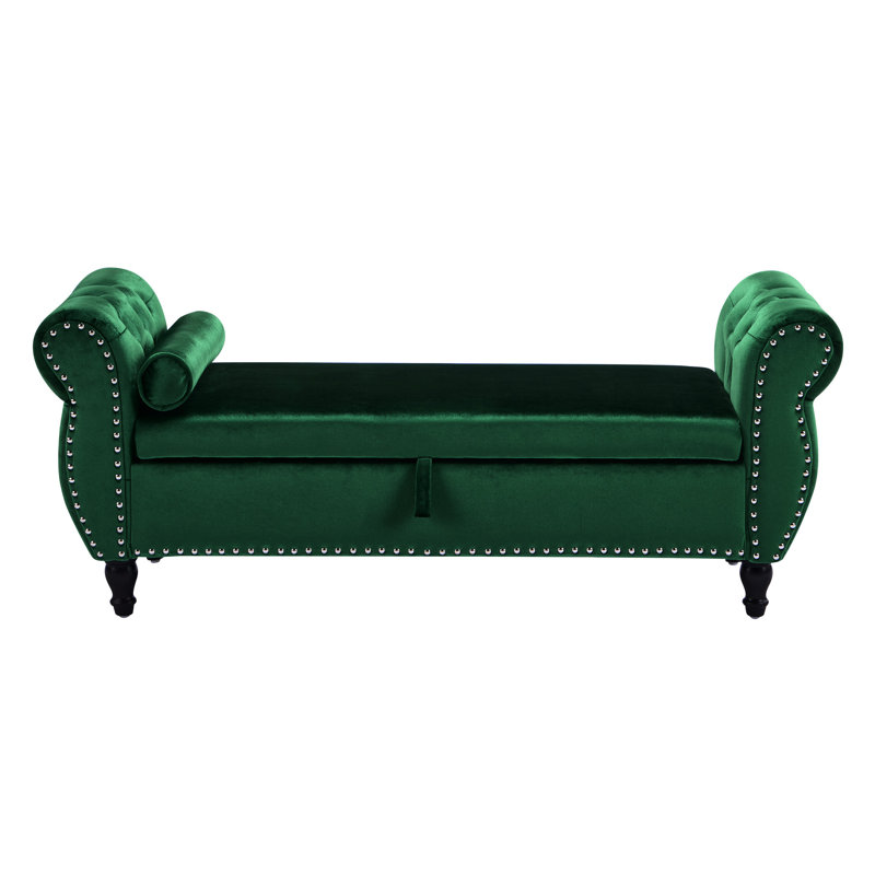 Rembourré, banc en pin, motif uni, rembourrage, rembourrage confortable, banc de support de poids avec rangement,