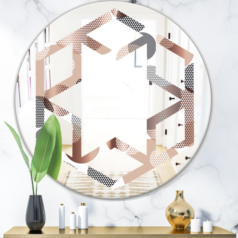 Miroir mural Hexagon Star, H 31,5 po x l po