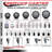 5 Inch SS Thermoplastic Rubber Swivel 1-7/8 Inch Expanding Stem Caster Set 2 Total Lock Brakes