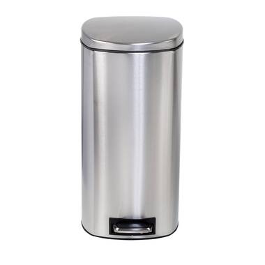 7.9 Gallon Trash Can Stainless Steel Kitchen Trash Can，16.755 Lb