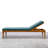 METADRI Sunbrella® Fabric 1-Piece Outdoor Chaise Cushion, 23"W x 75"L, Cast Breeze -1231686083-1231686084