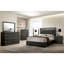 Table de chevet gris chaud, fabrication en bois massif, garniture, table de chevet de style moderne, gris, bois