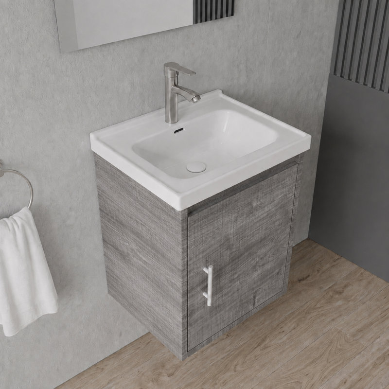 Single Bathroom Vanity with Ceramic Top