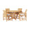 Amalfi Outdoor 5 - Piece Teak Dining Set with Cushions
